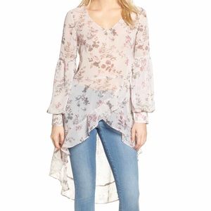 Leith High-Low Ruffle Top